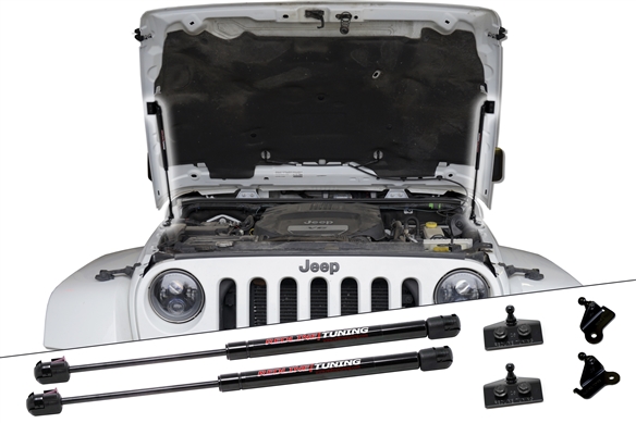 Redline Tuning Jeep Wrangler Hood Quicklift Plus Bolt In System